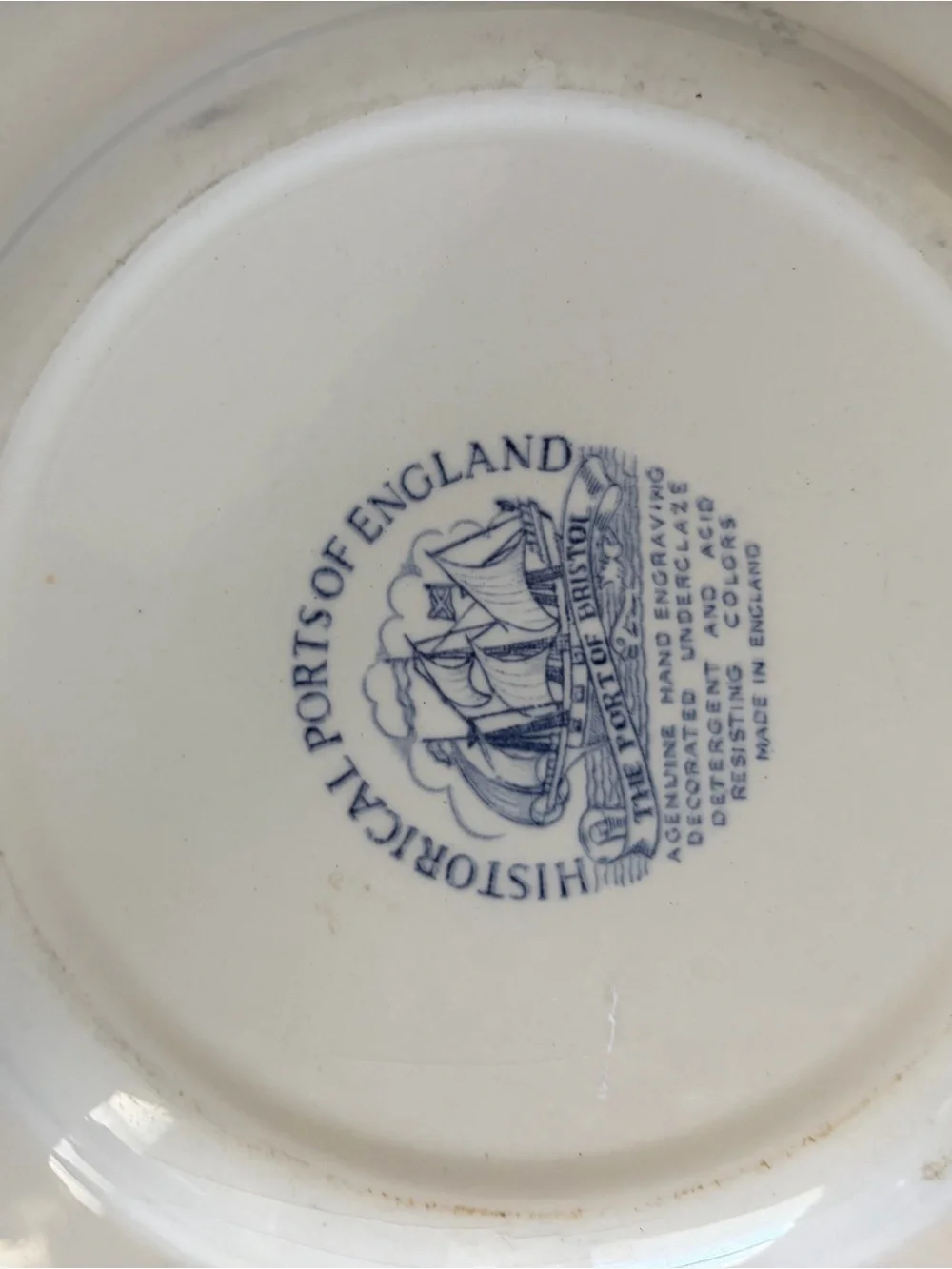 Vintage Decorative Plate - 'Historical Ports Of England' The Port Of Bristol